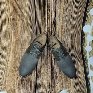 Men's Gray Leather Shoes
